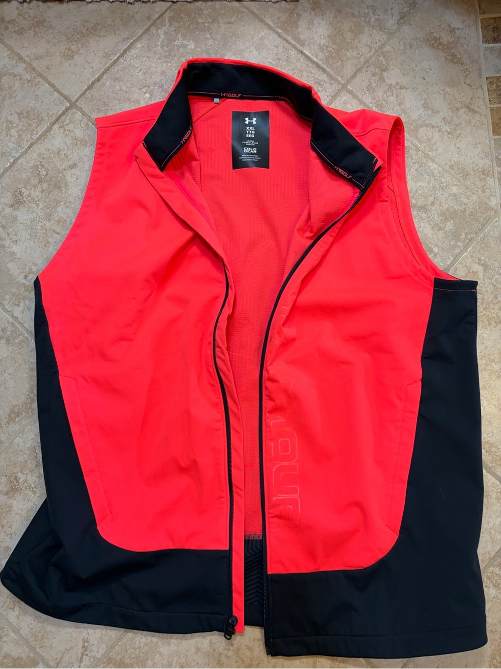 Under Armour Red and Black Men's Performance Softshell Vest